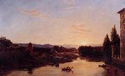 Thomas Cole Sunset of the Arno Spain oil painting artist